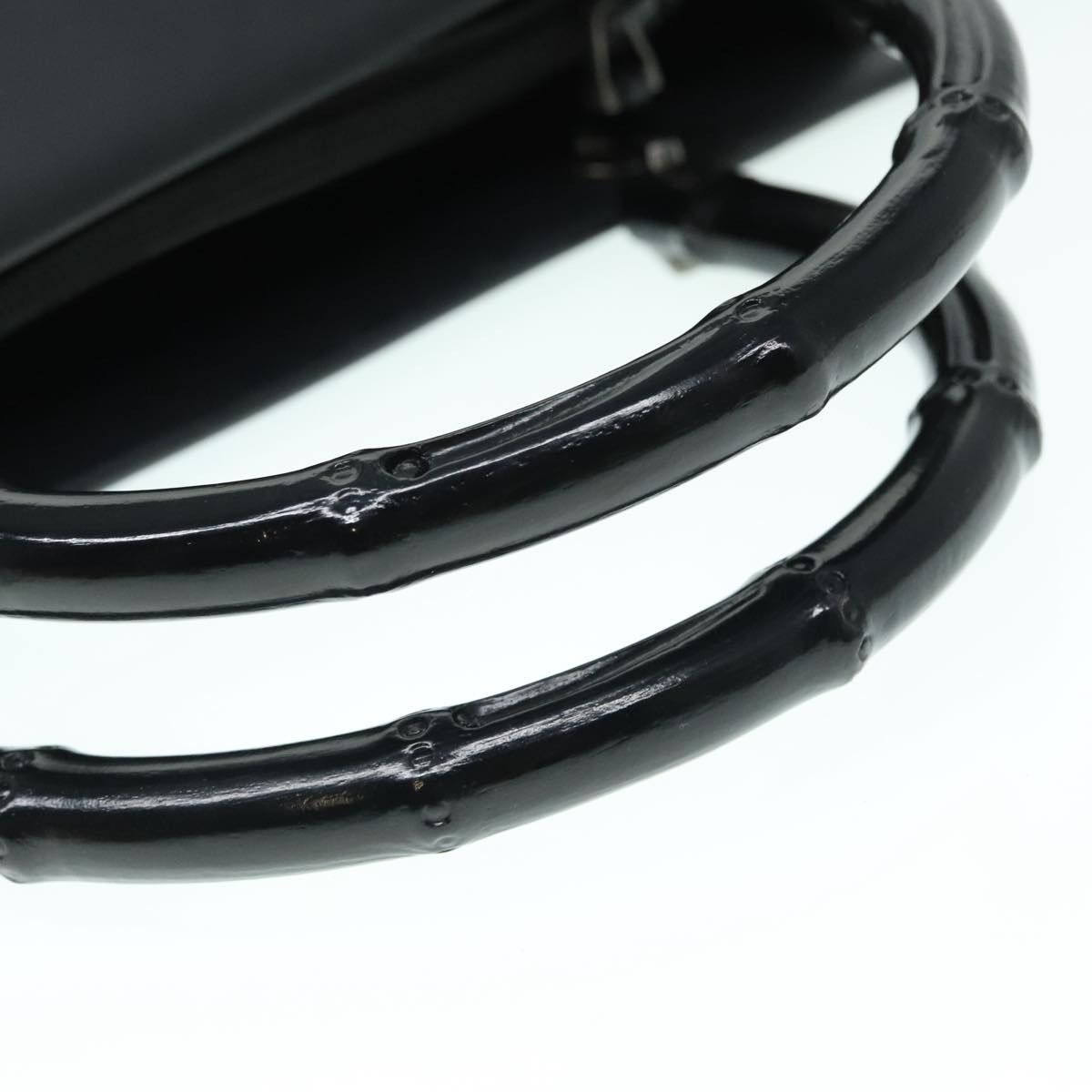 Gucci Bamboo Black Leather Handbag (Pre-Owned) Size ONE SIZE - 5 Thumbnail