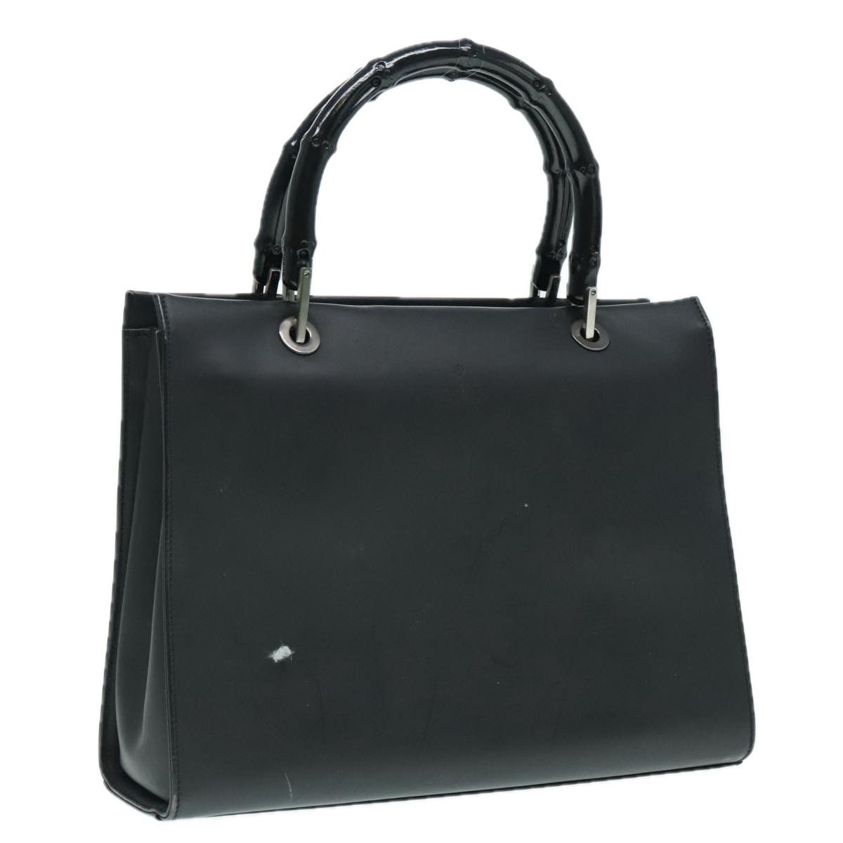 Gucci Bamboo Black Leather Handbag (Pre-Owned) Size ONE SIZE - 16 Thumbnail