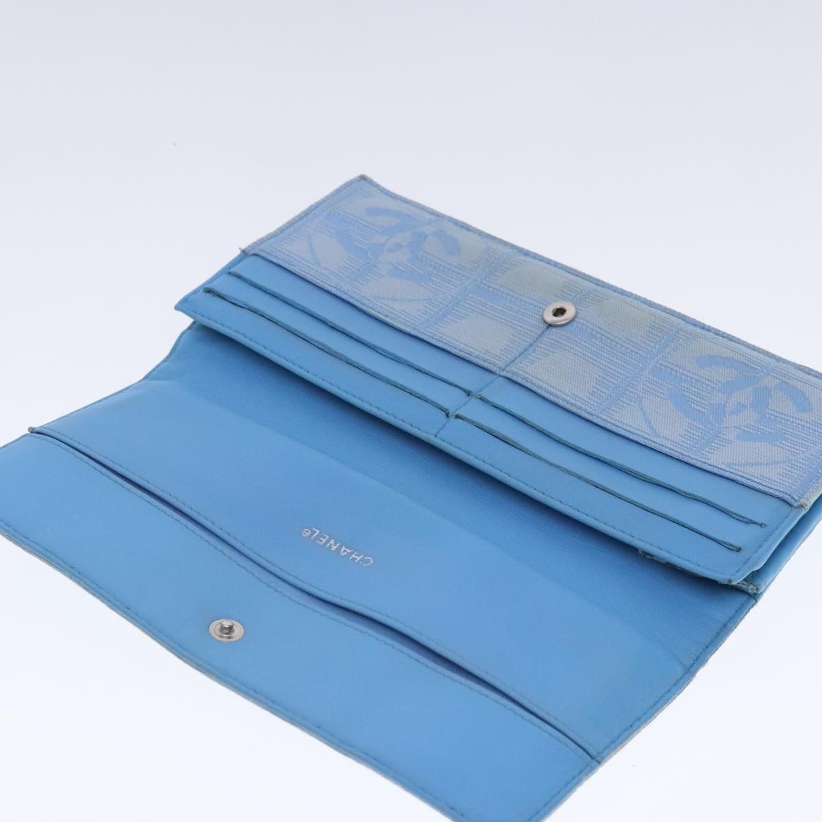 Chanel Travel Line Blue Canvas Wallet (Pre-Owned) Size ONE SIZE - 16 Thumbnail