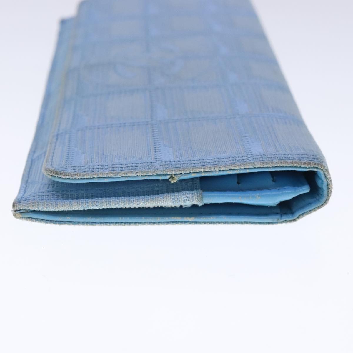Chanel Travel Line Blue Canvas Wallet (Pre-Owned) Size ONE SIZE - 4 Thumbnail