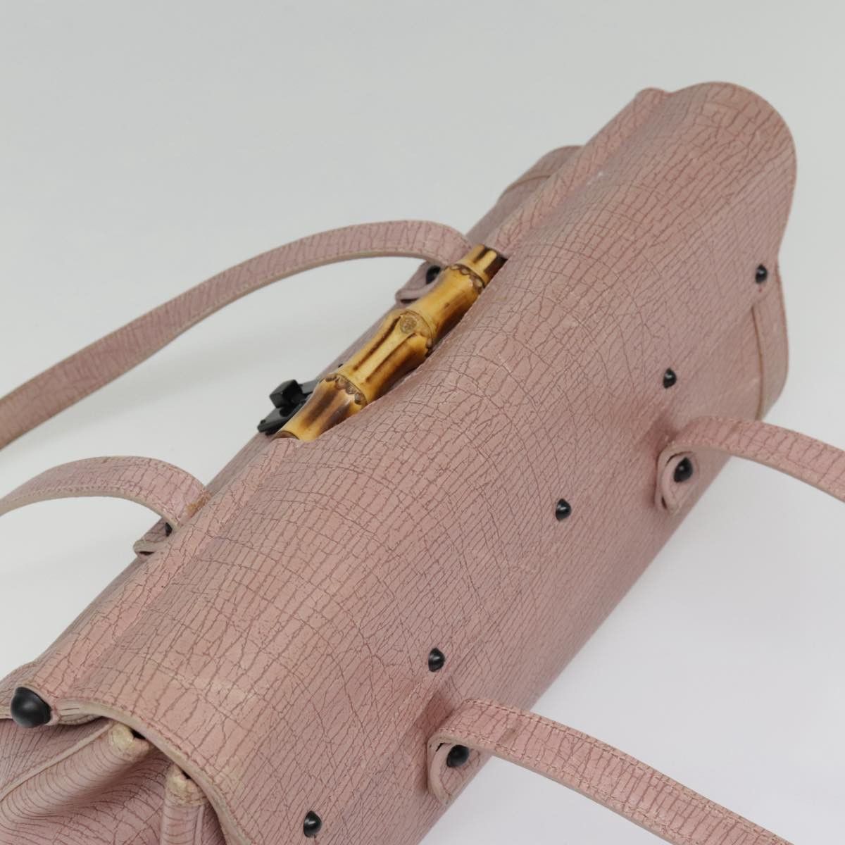 Gucci Bamboo Pink Leather Handbag (Pre-Owned) Size ONE SIZE - 14 Thumbnail