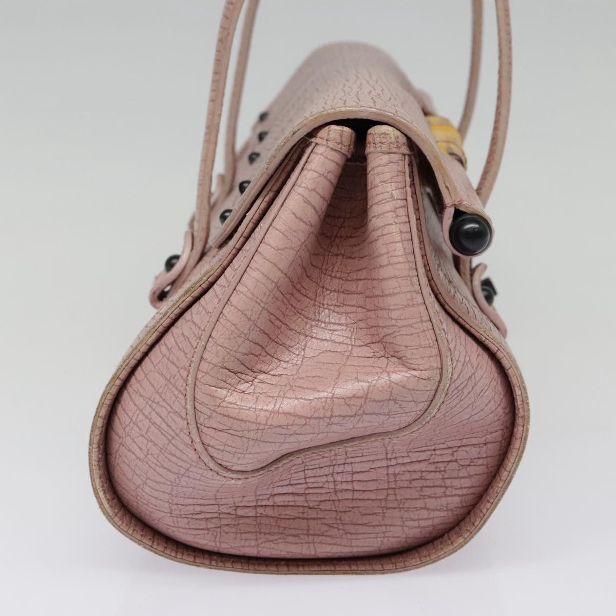Gucci Bamboo Pink Leather Handbag (Pre-Owned) Size ONE SIZE - 3 Thumbnail