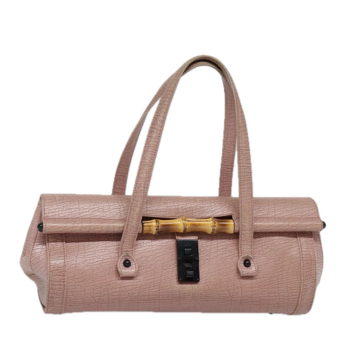 Gucci Bamboo Pink Leather Handbag (Pre-Owned) Size ONE SIZE - 12 Thumbnail