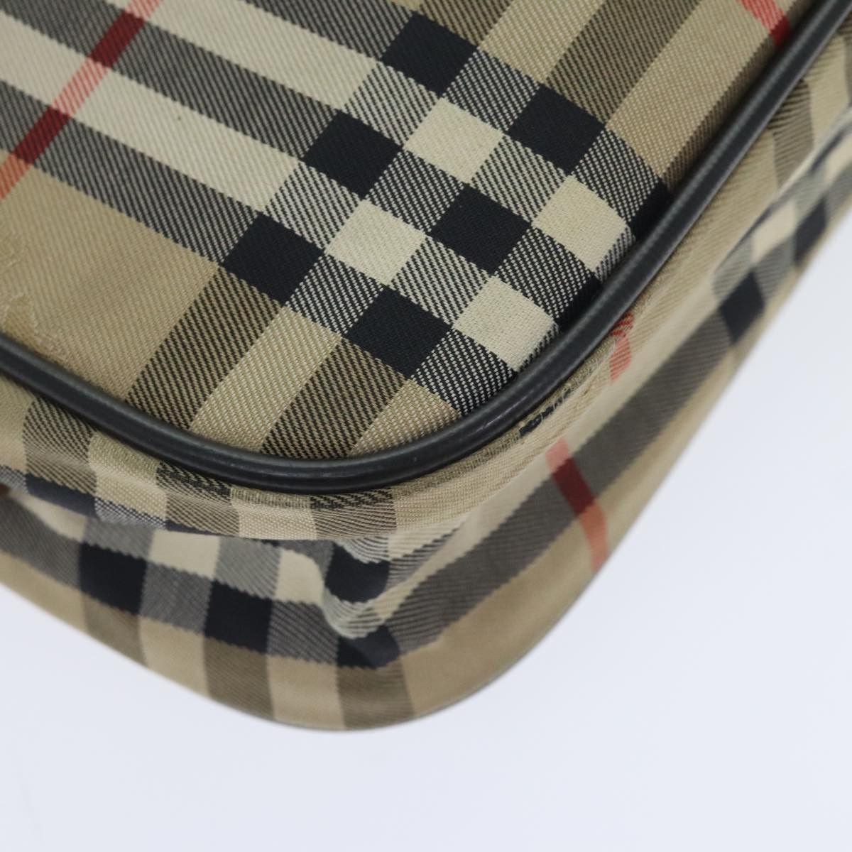 Burberry Nova Check Beige Canvas Shoulder Bag (Pre-Owned) Size ONE SIZE - 9 Thumbnail