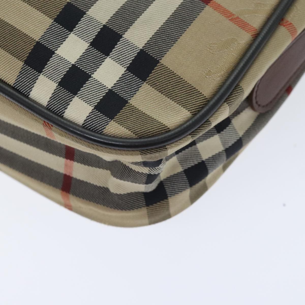 Burberry Nova Check Beige Canvas Shoulder Bag (Pre-Owned) Size ONE SIZE - 8 Thumbnail