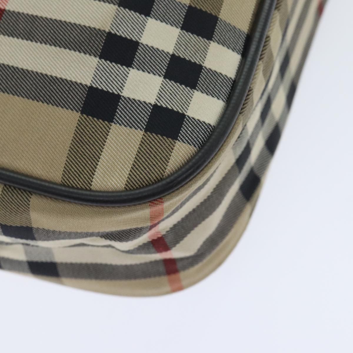Burberry Nova Check Beige Canvas Shoulder Bag (Pre-Owned) Size ONE SIZE - 7 Thumbnail