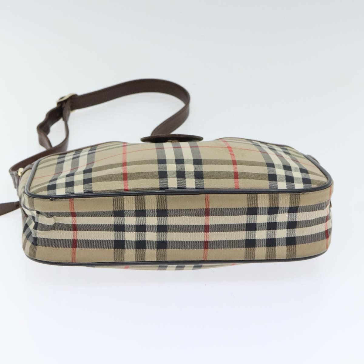 Burberry Nova Check Beige Canvas Shoulder Bag (Pre-Owned) Size ONE SIZE - 16 Thumbnail