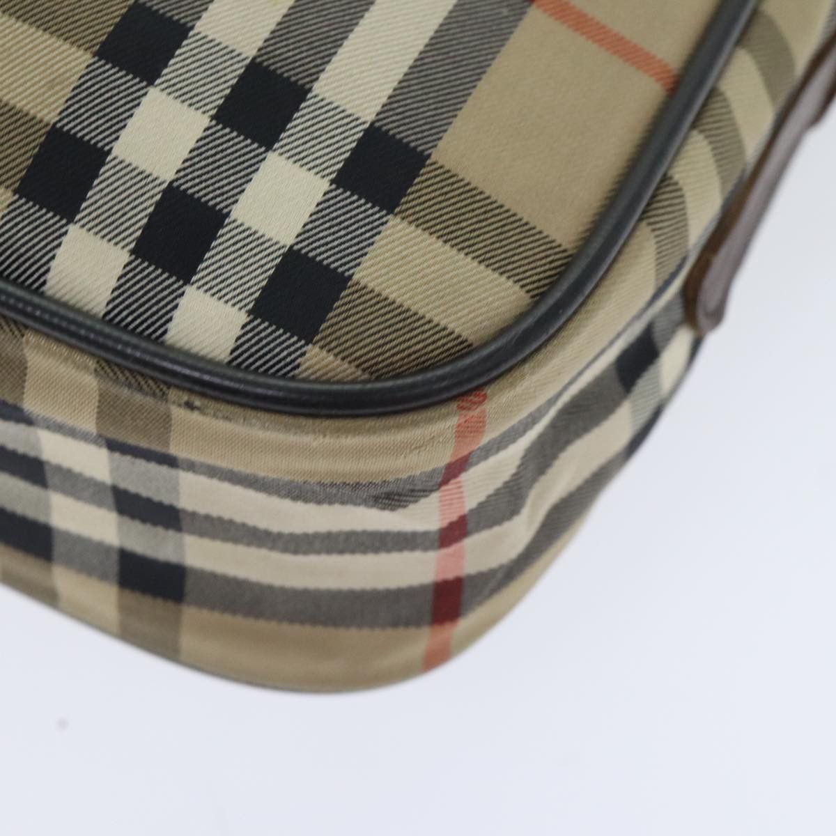 Burberry Nova Check Beige Canvas Shoulder Bag (Pre-Owned) Size ONE SIZE - 6 Thumbnail