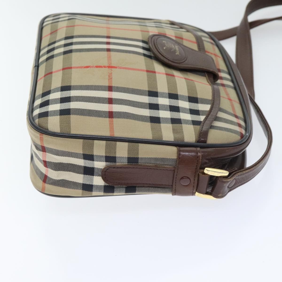 Burberry Nova Check Beige Canvas Shoulder Bag (Pre-Owned) Size ONE SIZE - 3 Thumbnail