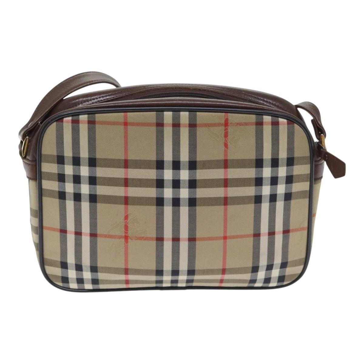 Burberry Nova Check Beige Canvas Shoulder Bag (Pre-Owned) Size ONE SIZE - 2 Thumbnail
