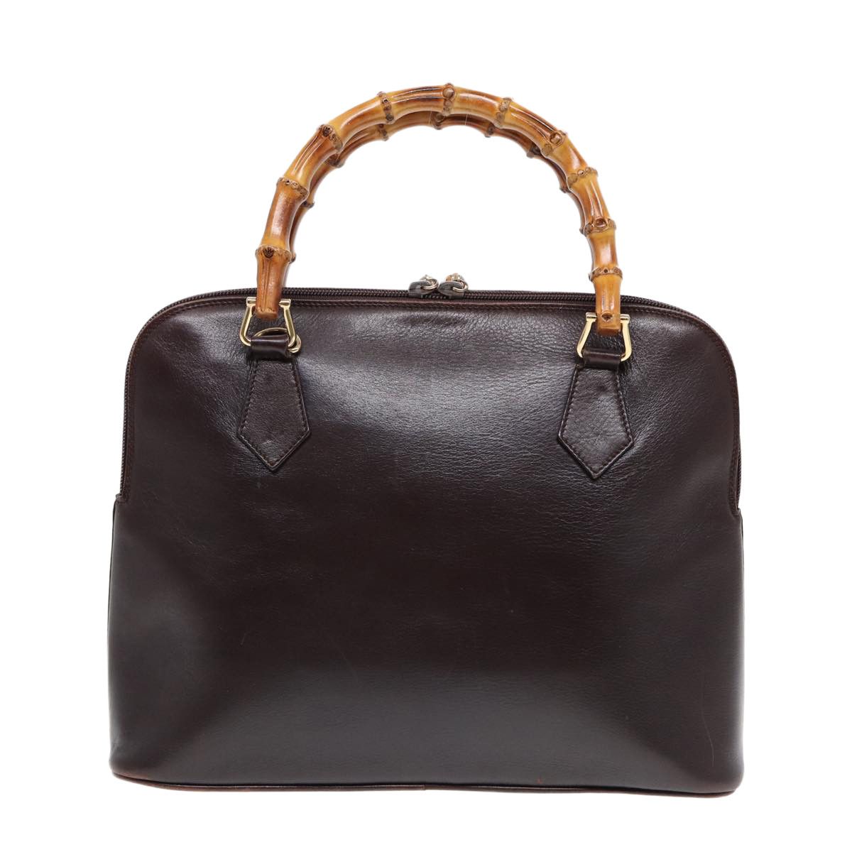 Gucci Bamboo Brown Leather Handbag (Pre-Owned) Size ONE SIZE - 2 Thumbnail