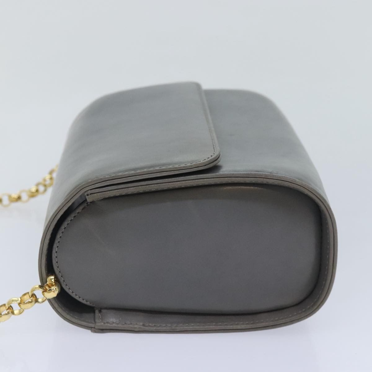 Salvatore Ferragamo Grey Leather Shoulder Bag (Pre-Owned) Size ONE SIZE - 4 Thumbnail