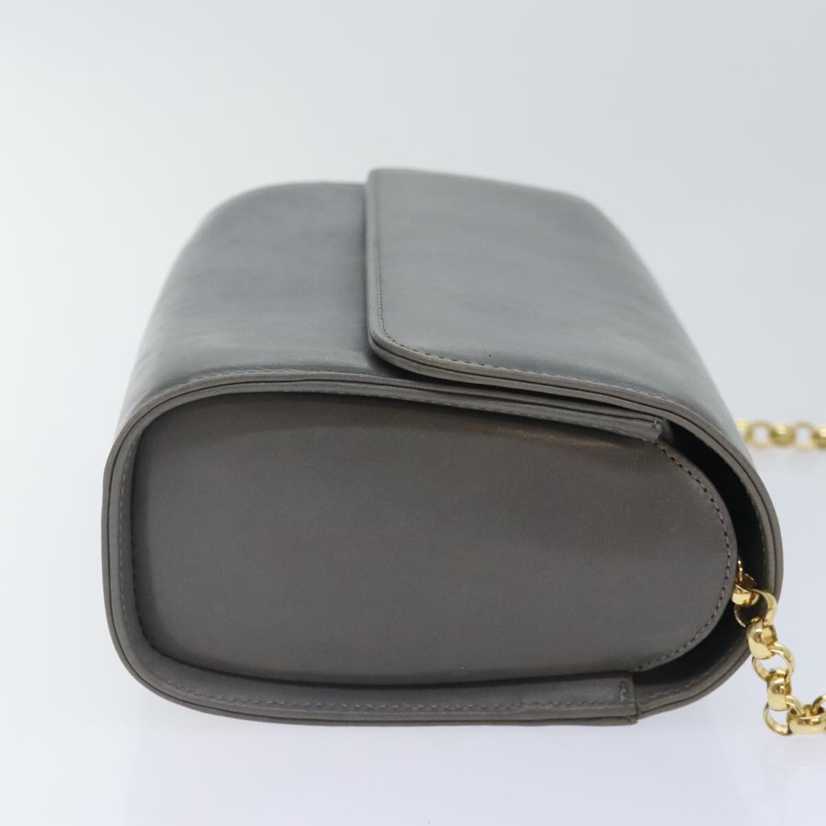 Salvatore Ferragamo Grey Leather Shoulder Bag (Pre-Owned) Size ONE SIZE - 3 Thumbnail