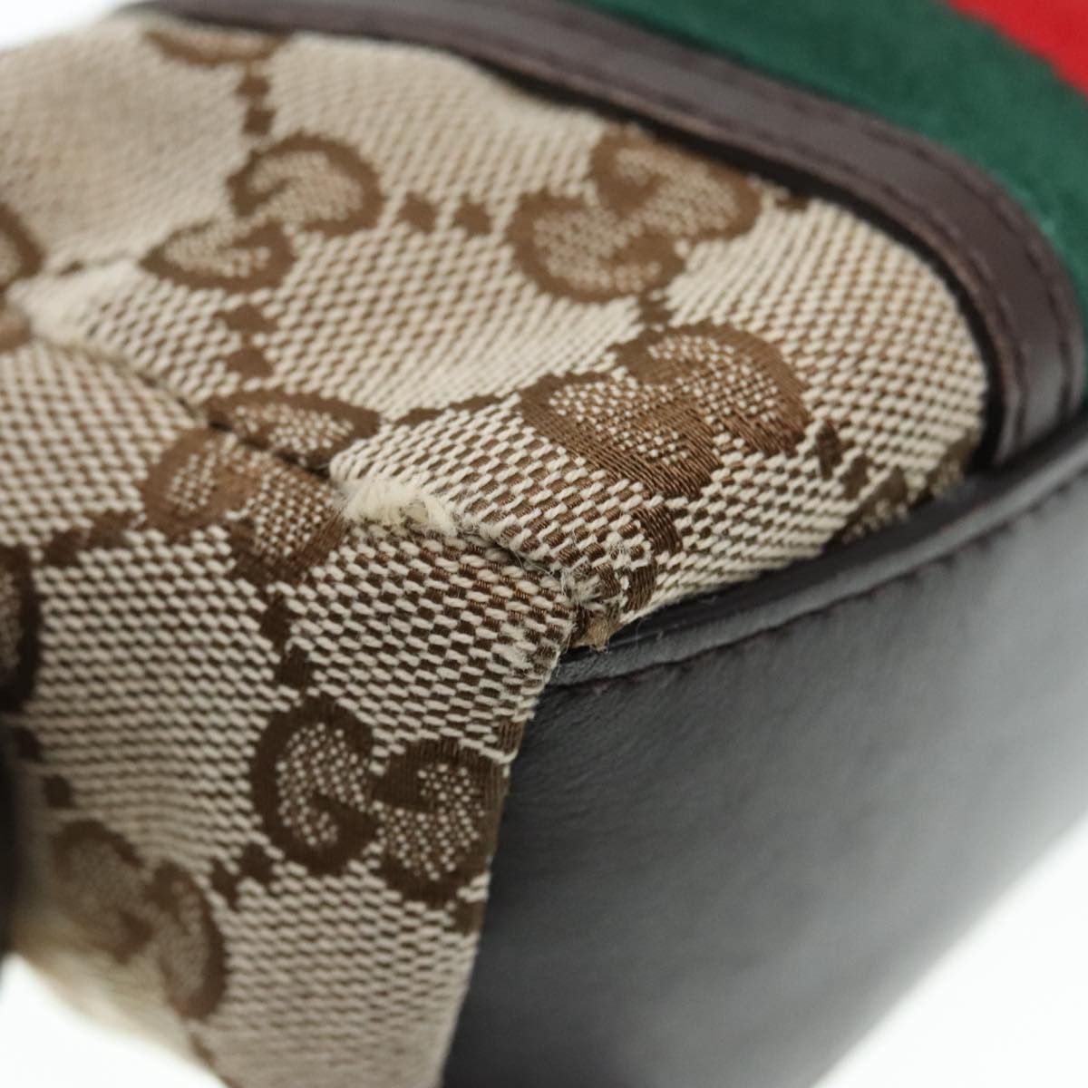 Gucci Web Beige Canvas Clutch Bag (Pre-Owned) Size ONE SIZE - 8 Thumbnail