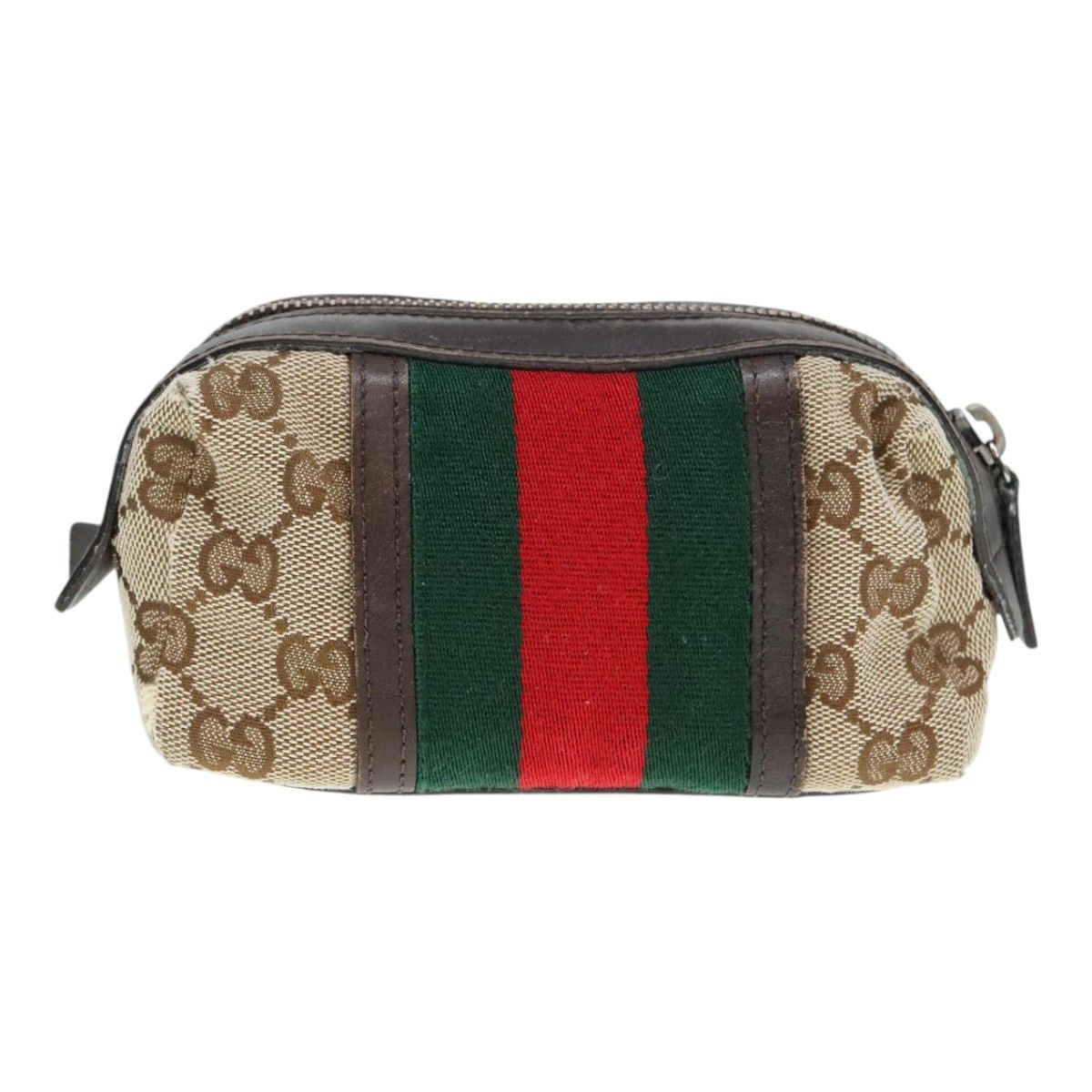 Gucci Web Beige Canvas Clutch Bag (Pre-Owned) Size ONE SIZE - 2 Thumbnail