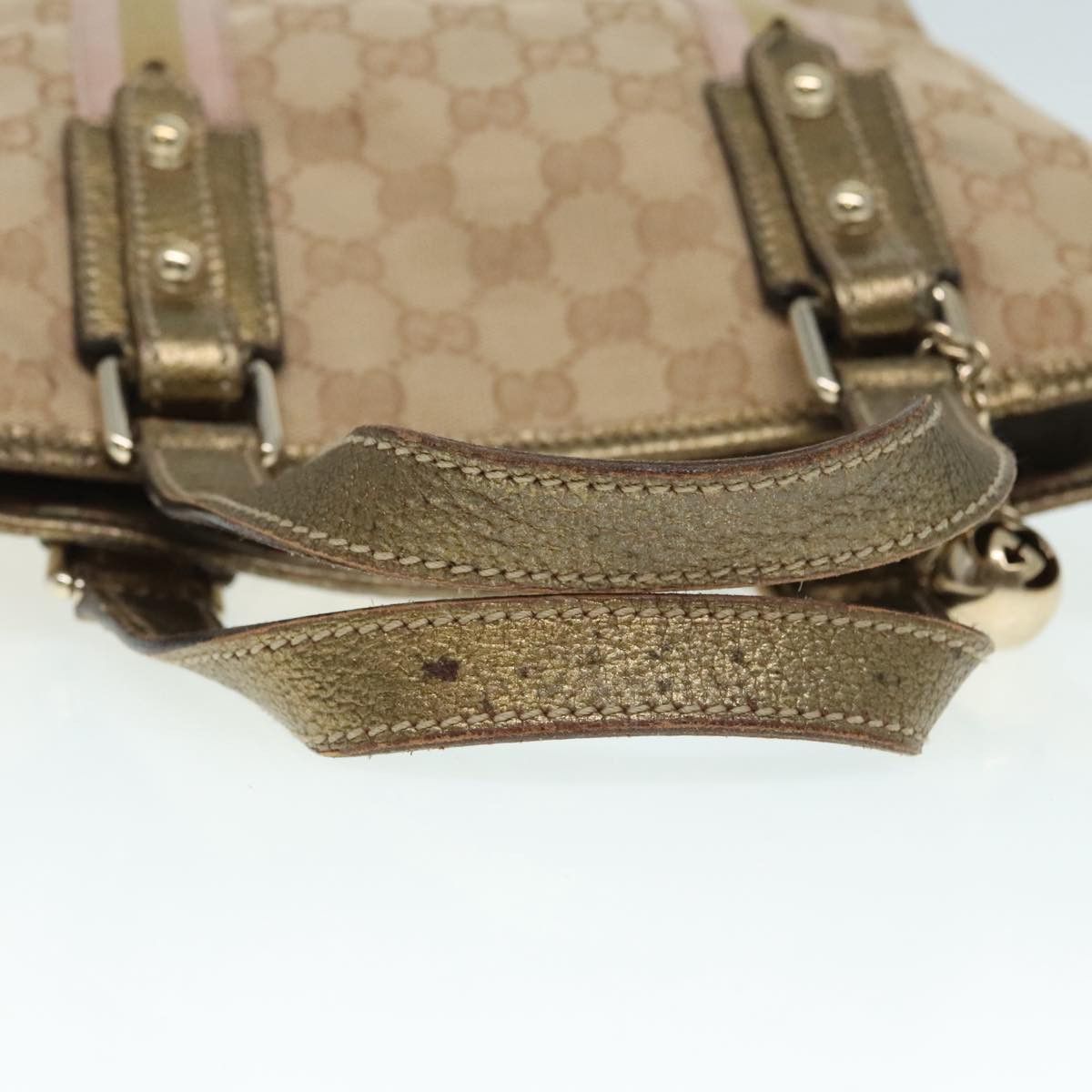 Gucci Sherry Beige Canvas Tote Bag (Pre-Owned) Size ONE SIZE - 5 Thumbnail
