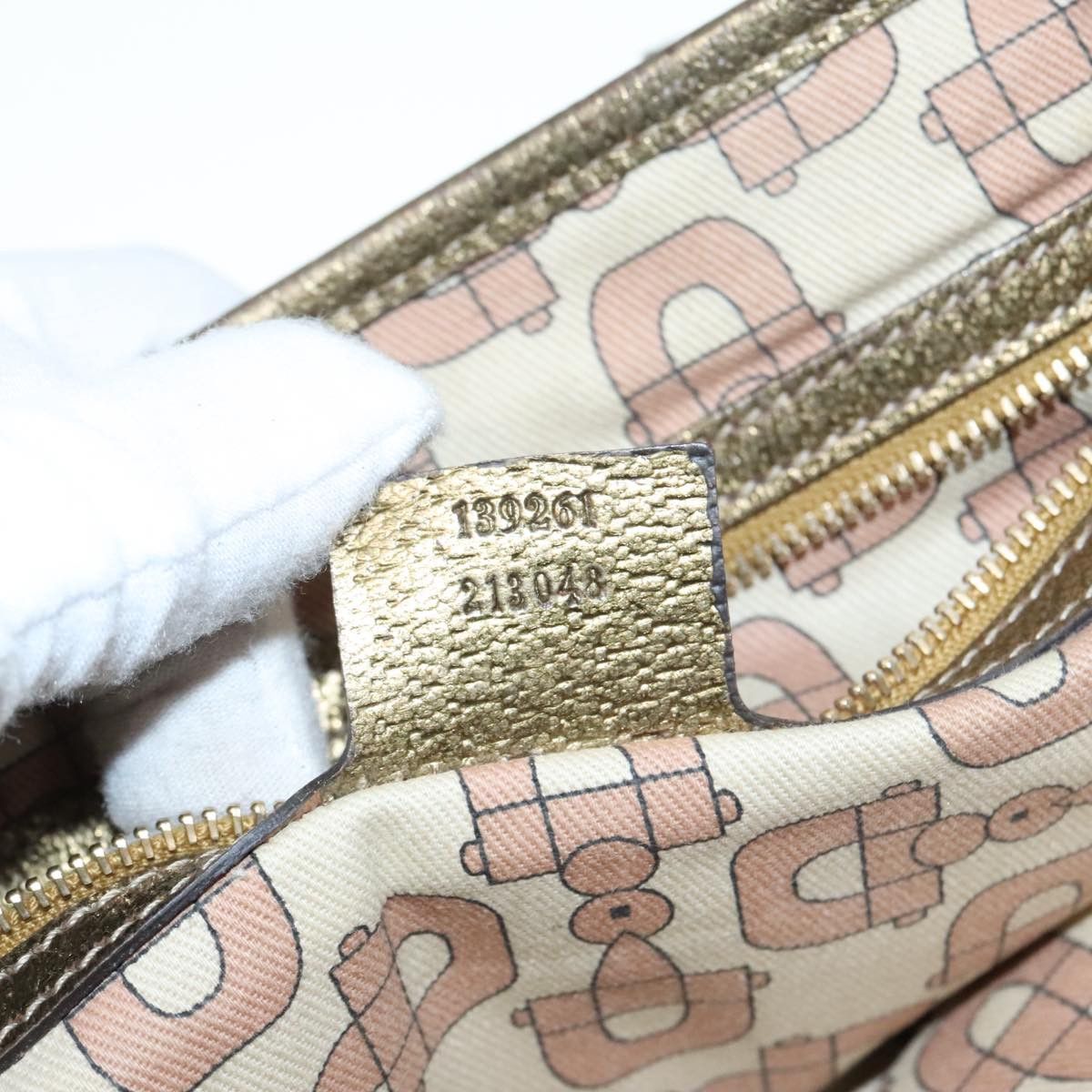 Gucci Sherry Beige Canvas Tote Bag (Pre-Owned) Size ONE SIZE - 13 Thumbnail