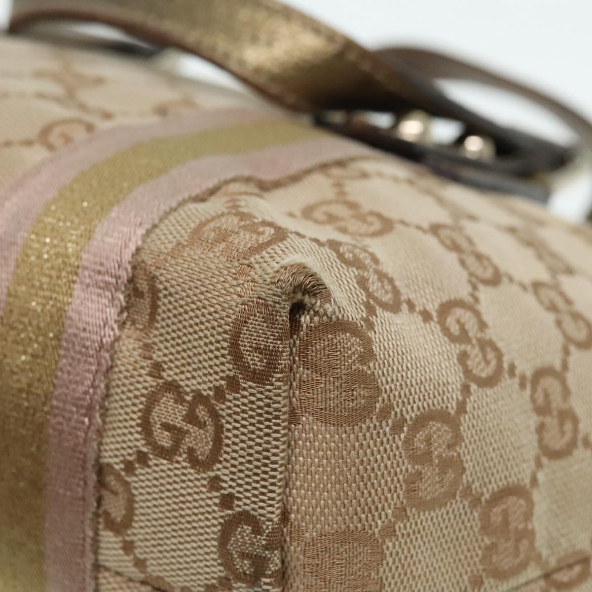 Gucci Sherry Beige Canvas Tote Bag (Pre-Owned) Size ONE SIZE - 9 Thumbnail