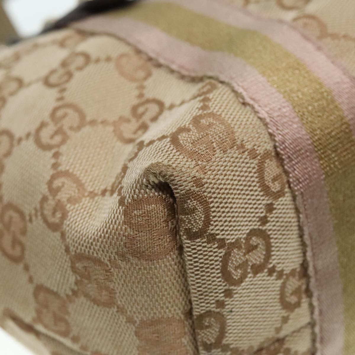 Gucci Sherry Beige Canvas Tote Bag (Pre-Owned) Size ONE SIZE - 8 Thumbnail