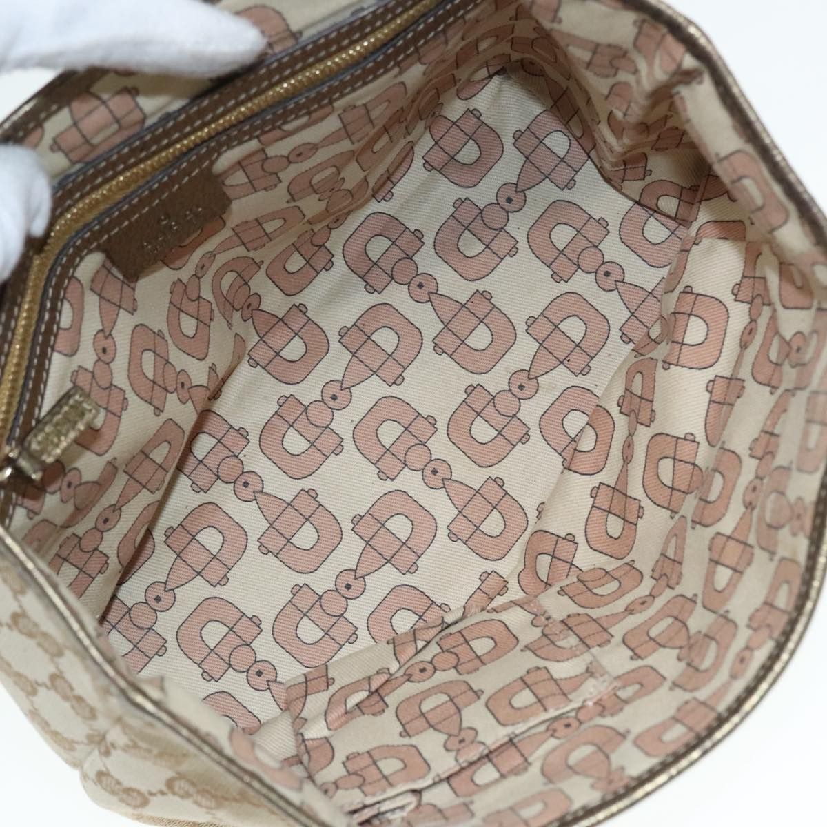 Gucci Sherry Beige Canvas Tote Bag (Pre-Owned) Size ONE SIZE - 12 Thumbnail