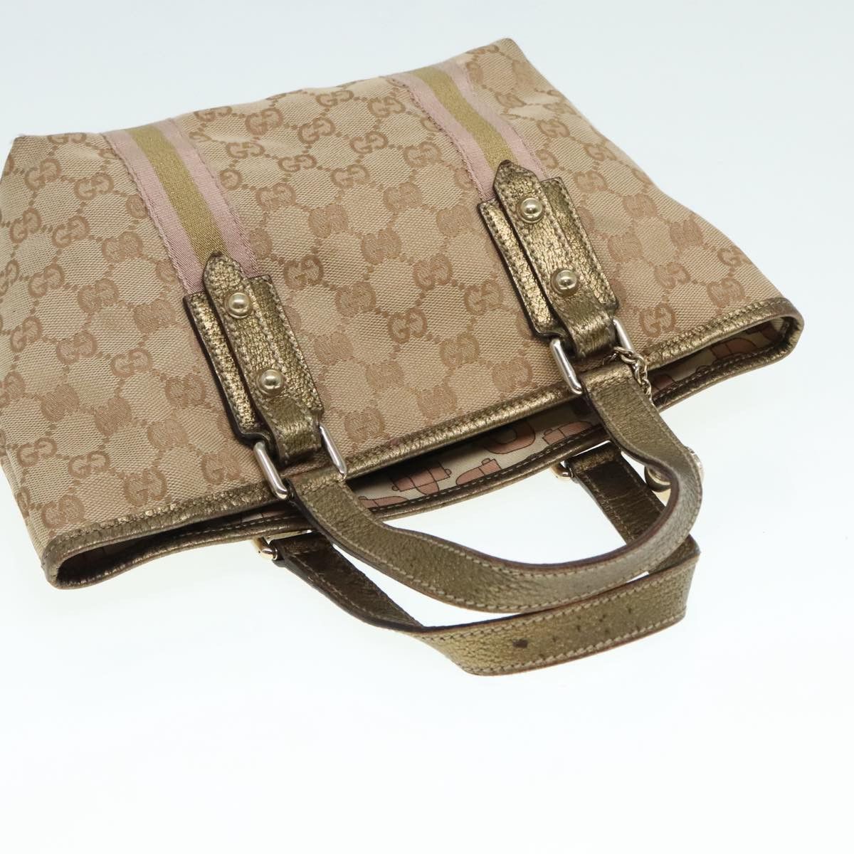 Gucci Sherry Beige Canvas Tote Bag (Pre-Owned) Size ONE SIZE - 18 Thumbnail