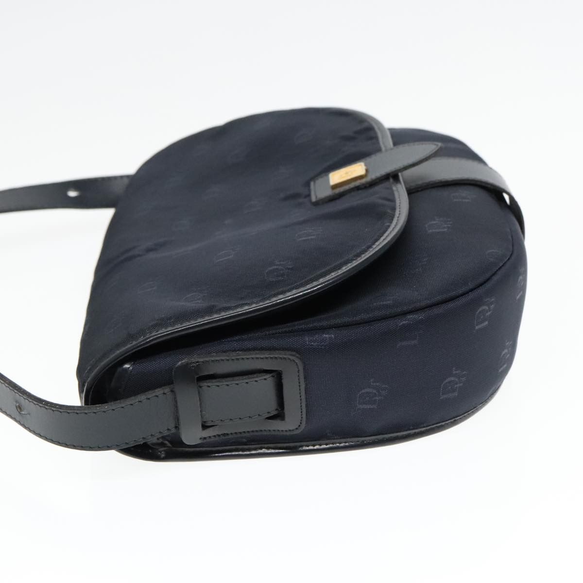 Dior Navy Canvas Shoulder Bag (Pre-Owned) Size ONE SIZE - 3 Thumbnail