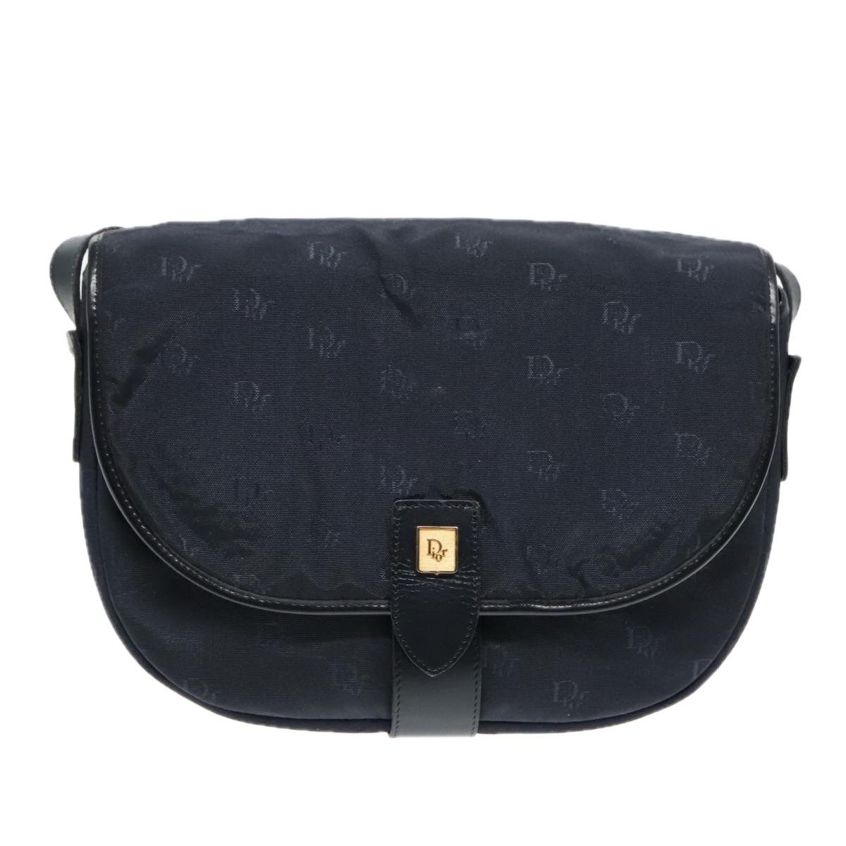 Dior Navy Canvas Shoulder Bag (Pre-Owned) Size ONE SIZE - 16 Thumbnail
