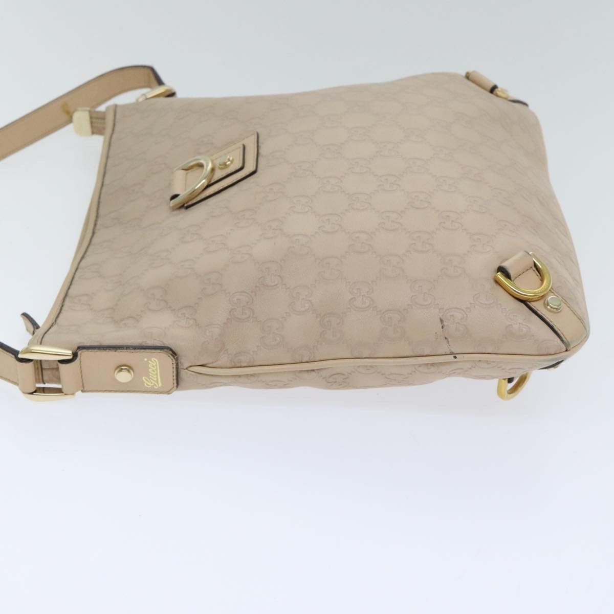 Gucci ssima Beige Canvas Shoulder Bag (Pre-Owned) Size ONE SIZE - 4 Thumbnail