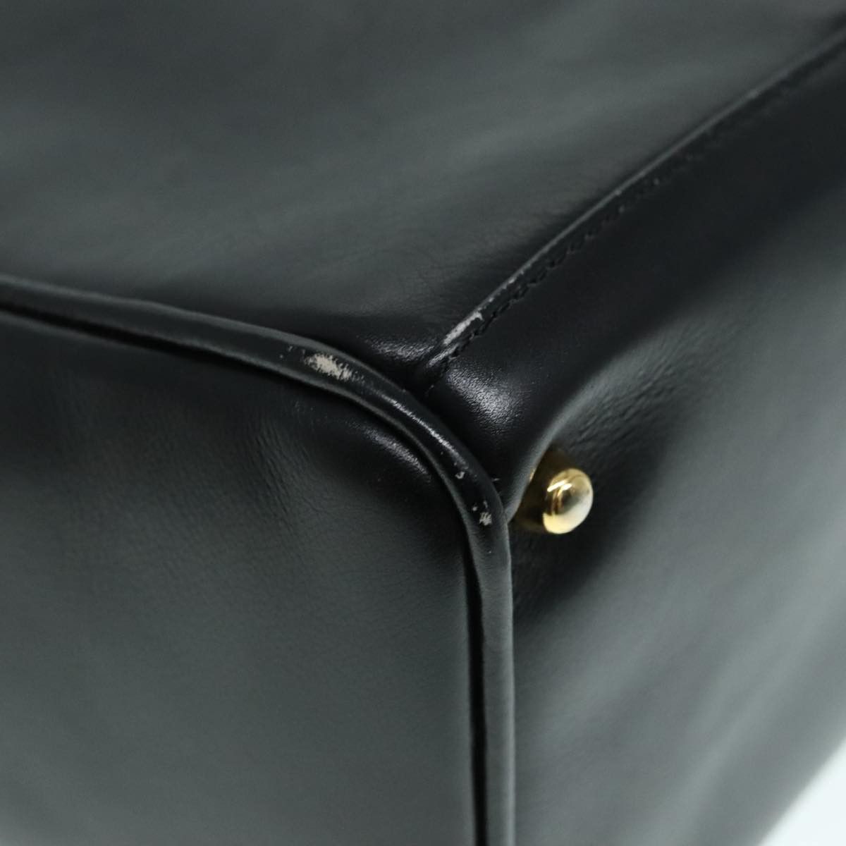 Gucci Bamboo Black Leather Handbag (Pre-Owned) Size ONE SIZE - 10 Thumbnail