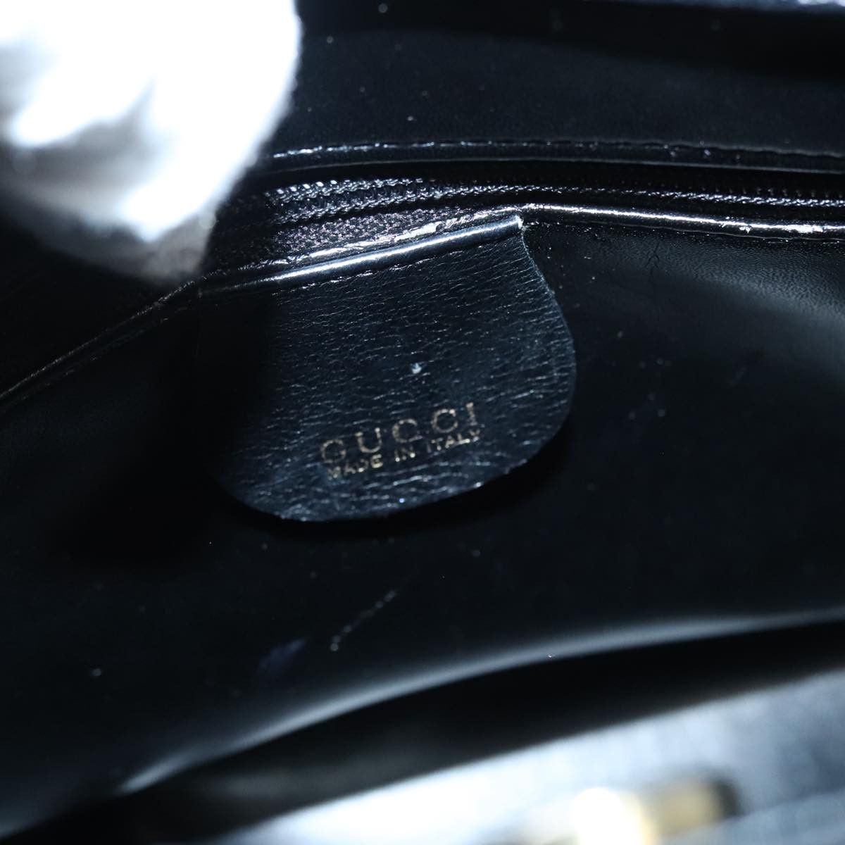 Gucci Bamboo Black Leather Handbag (Pre-Owned) Size ONE SIZE - 12 Thumbnail