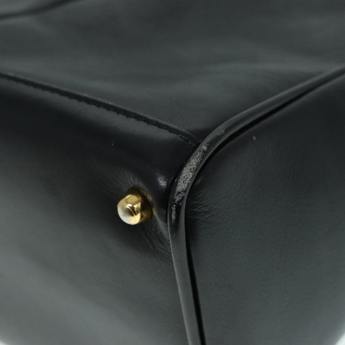 Gucci Bamboo Black Leather Handbag (Pre-Owned) Size ONE SIZE - 7 Thumbnail
