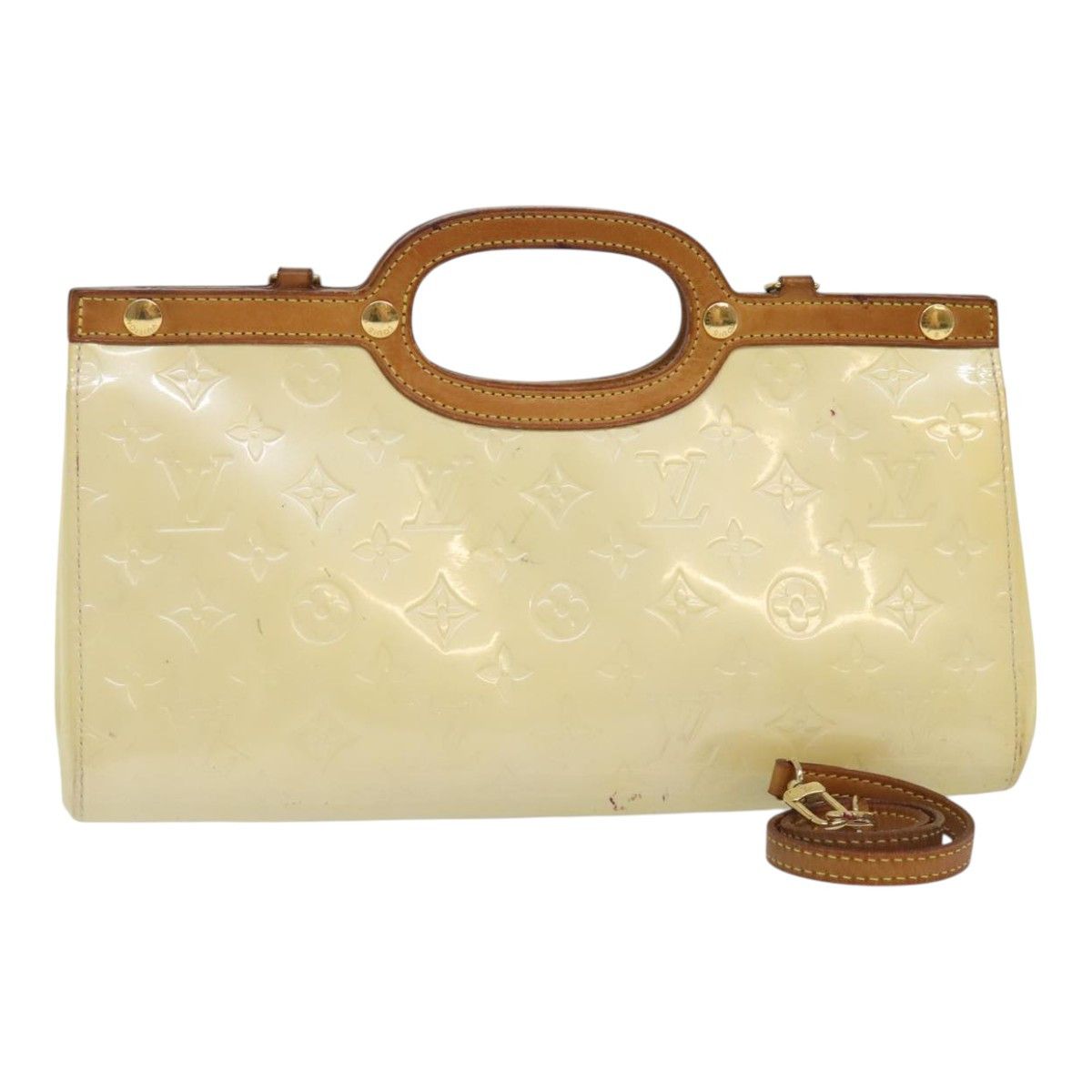 Louis Vuitton Roxbury Beige Patent Leather Handbag (Pre-Owned) Size ONE SIZE - 16 Thumbnail