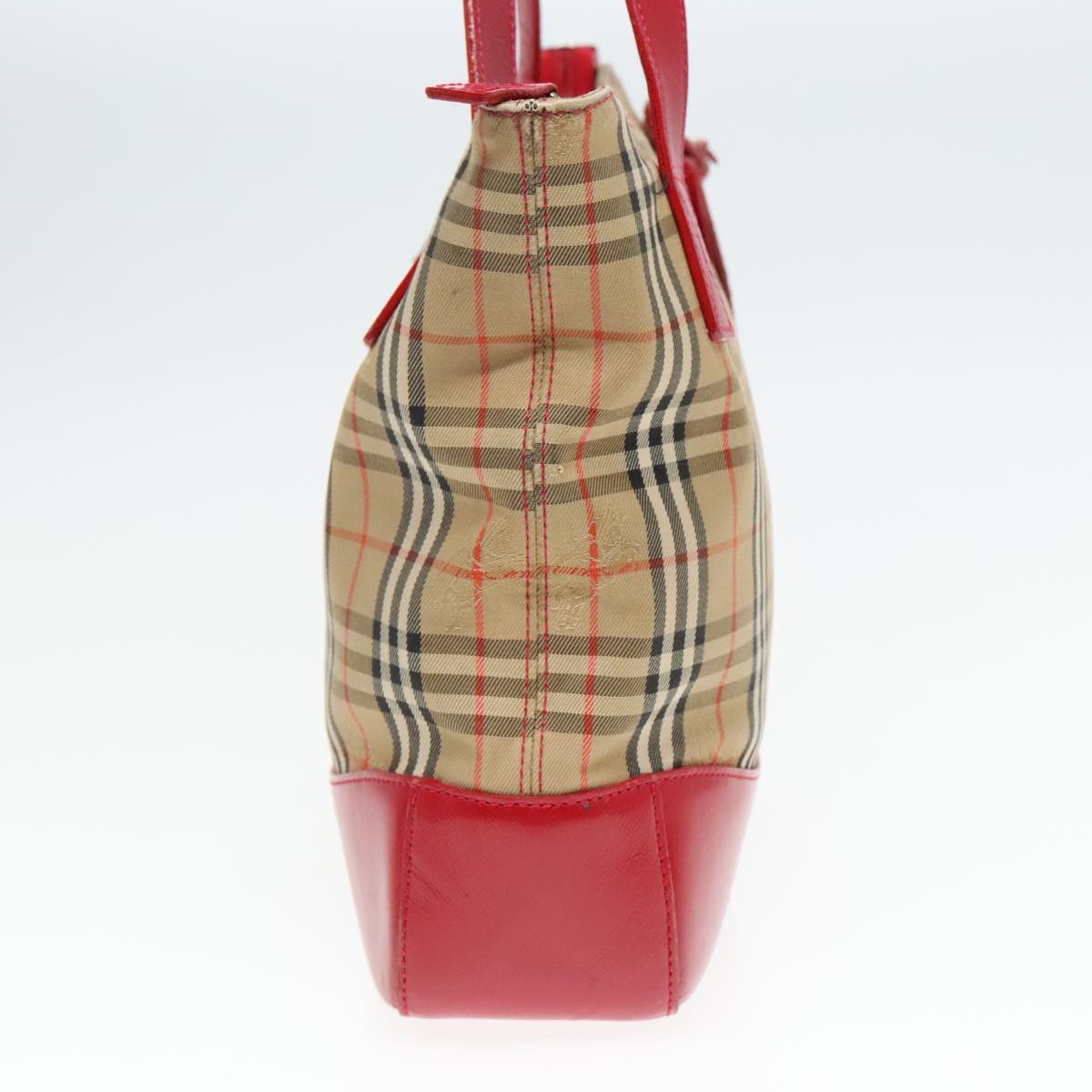 Burberry Nova Check Beige Canvas Tote Bag (Pre-Owned) Size ONE SIZE - 3 Thumbnail