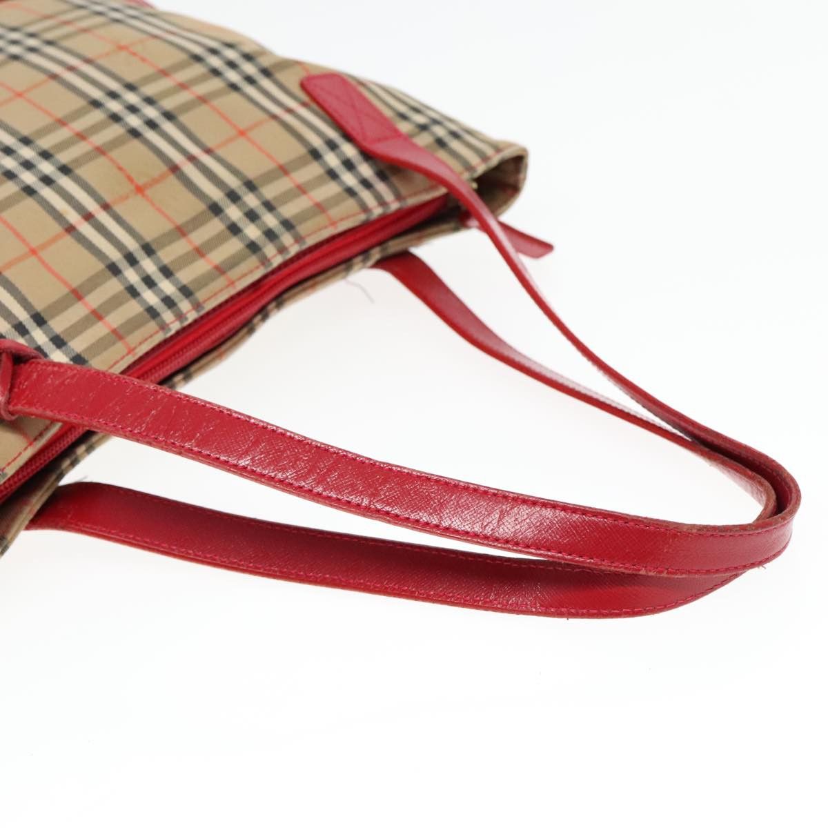 Burberry Nova Check Beige Canvas Tote Bag (Pre-Owned) Size ONE SIZE - 5 Thumbnail