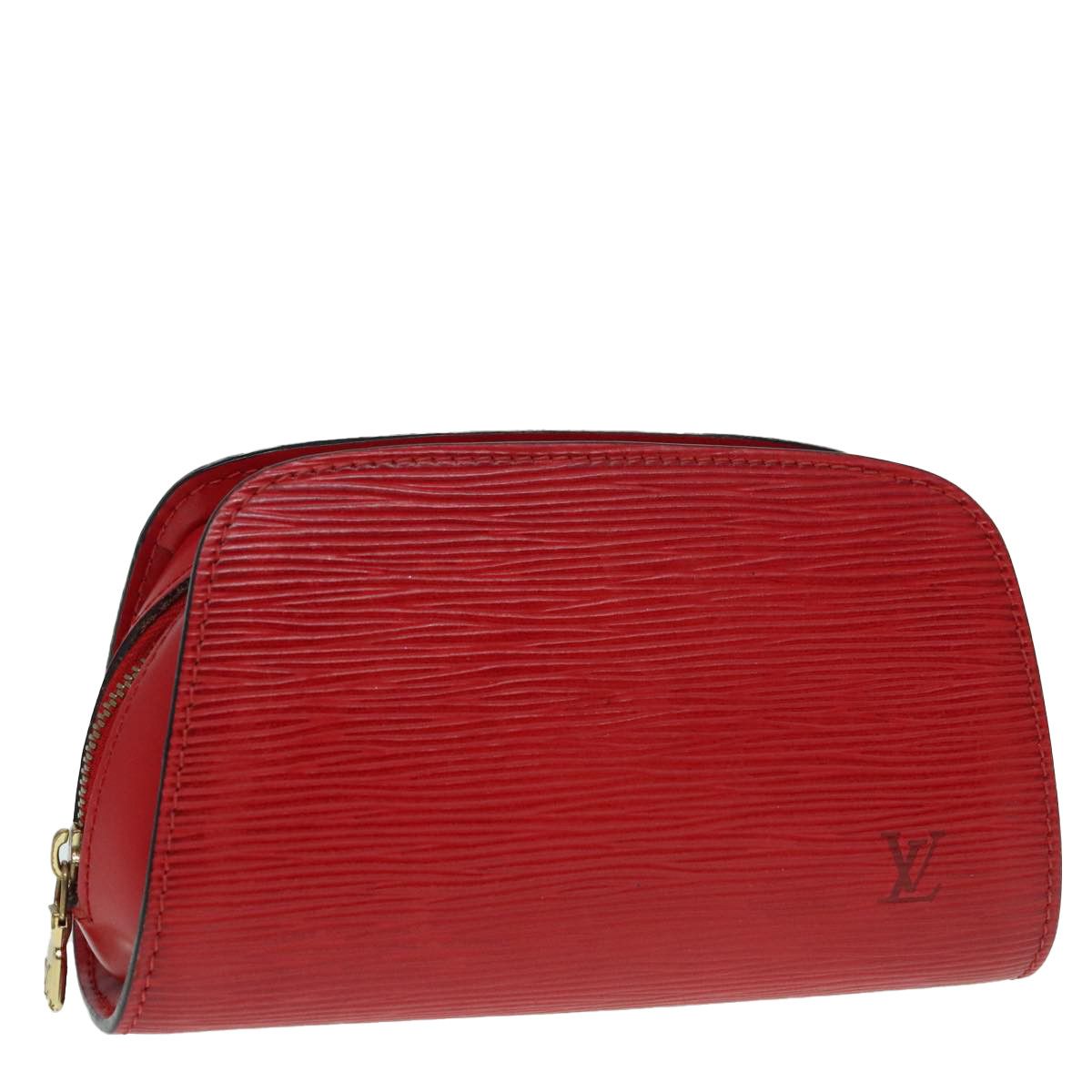 Louis Vuitton Dauphine Red Leather Clutch Bag (Pre-Owned) Size ONE SIZE - 13 Thumbnail