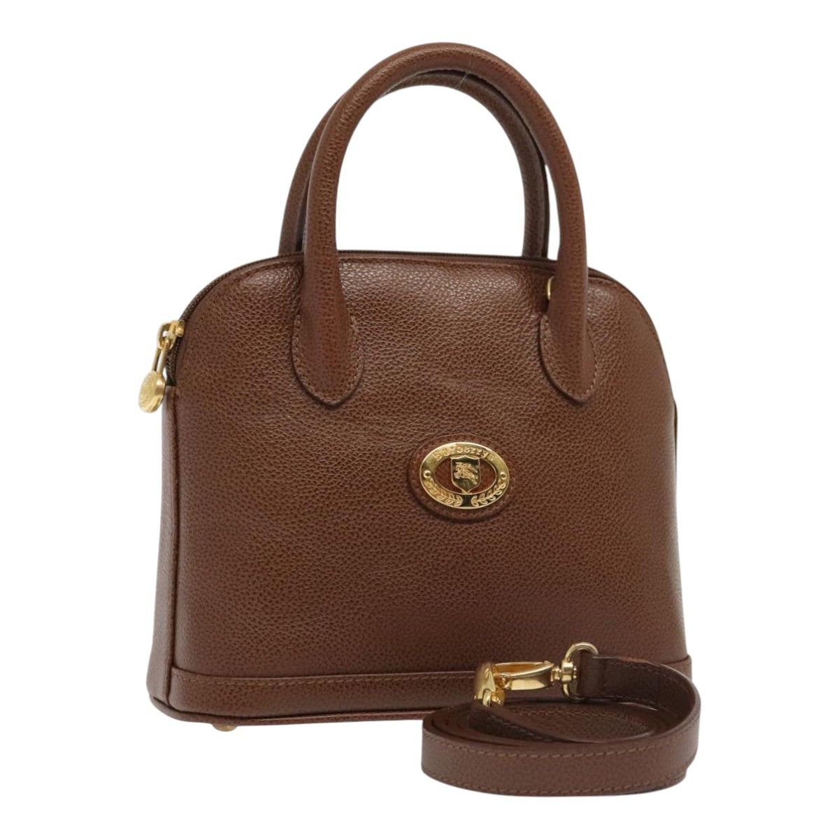 Burberry Brown Leather Handbag (Pre-Owned) Size ONE SIZE - 16 Thumbnail