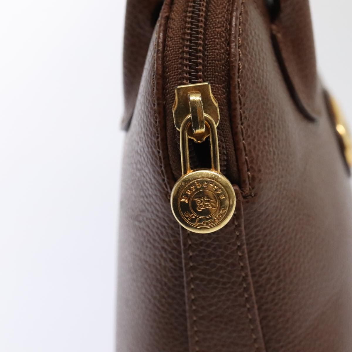 Burberry Brown Leather Handbag (Pre-Owned) Size ONE SIZE - 11 Thumbnail