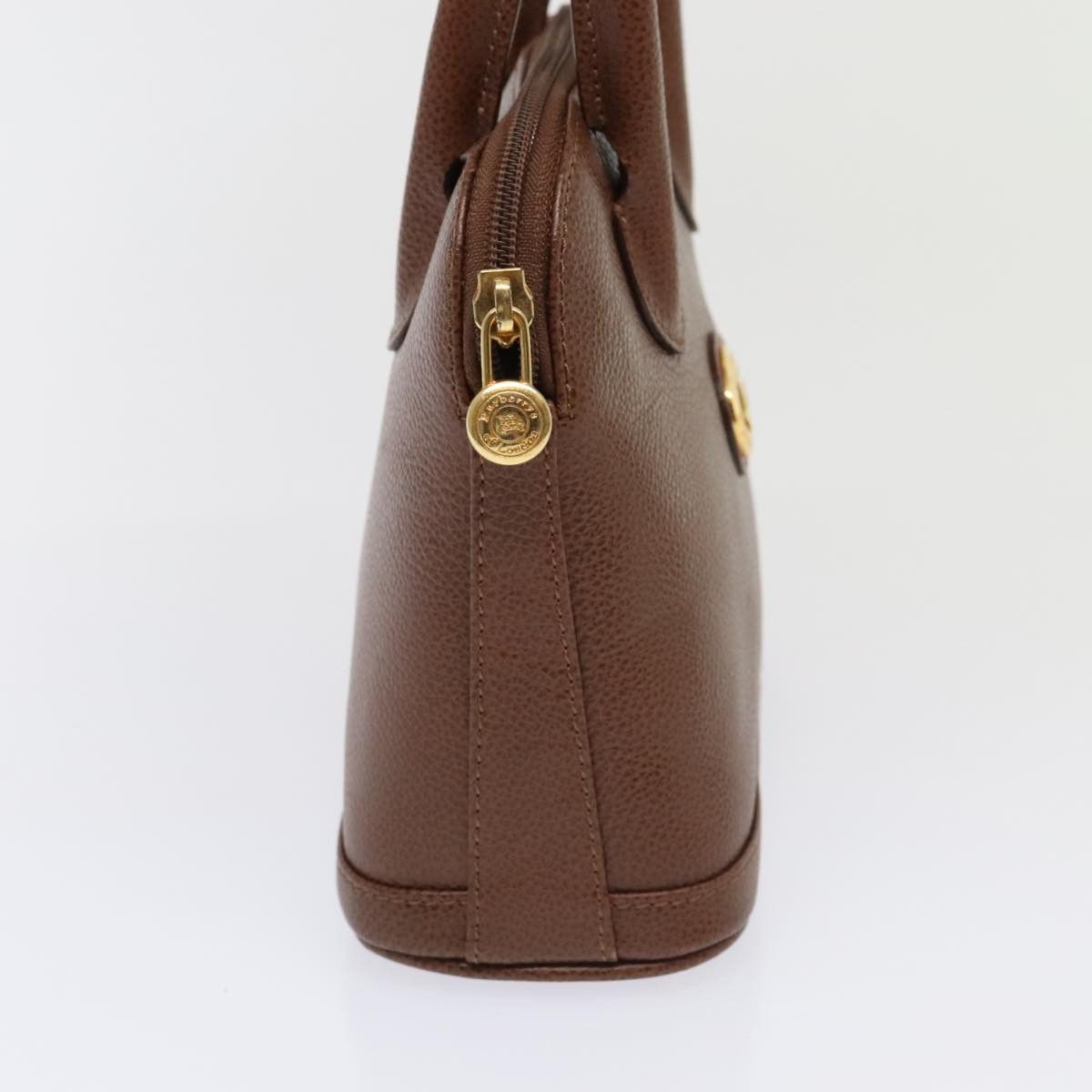 Burberry Brown Leather Handbag (Pre-Owned) Size ONE SIZE - 4 Thumbnail