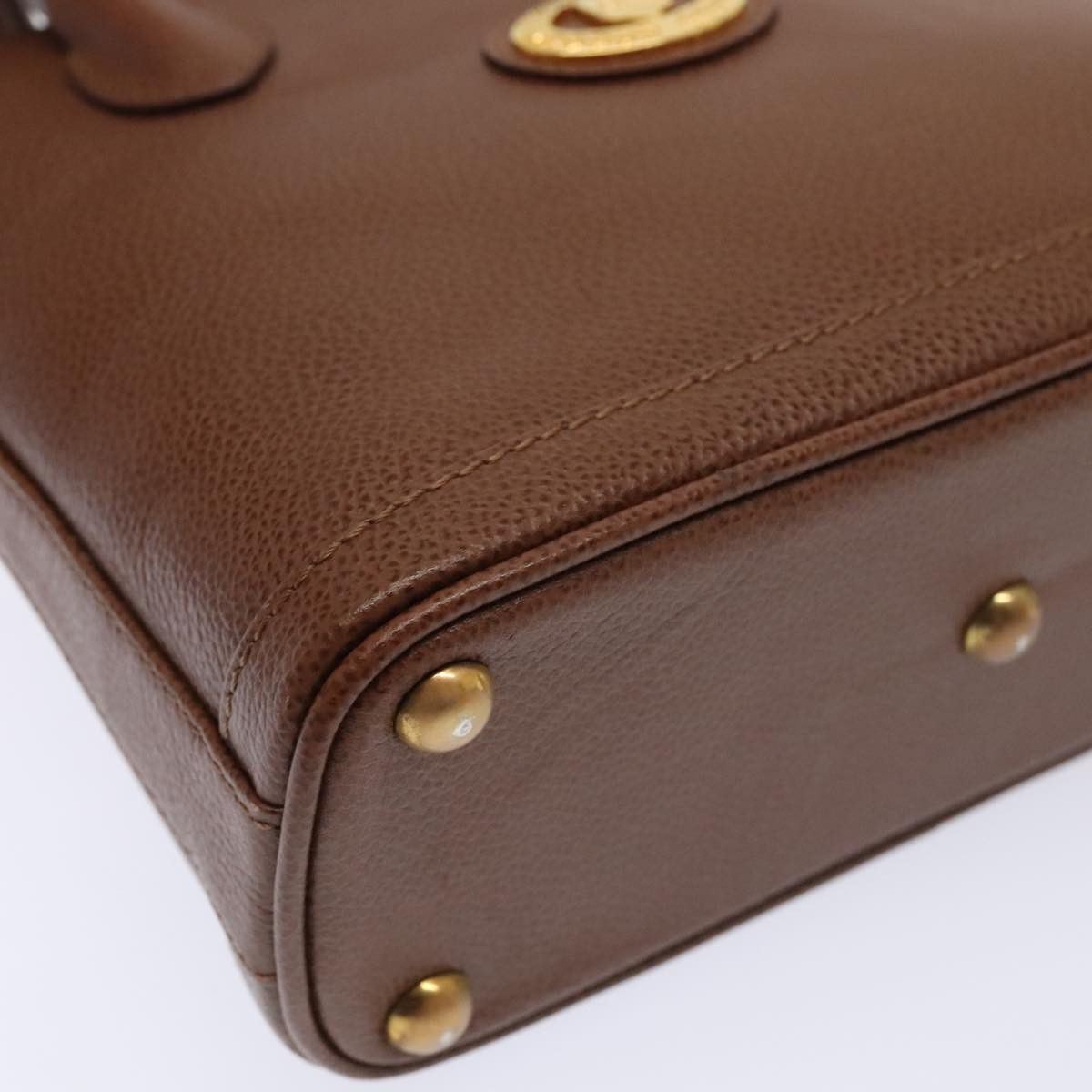 Burberry Brown Leather Handbag (Pre-Owned) Size ONE SIZE - 8 Thumbnail