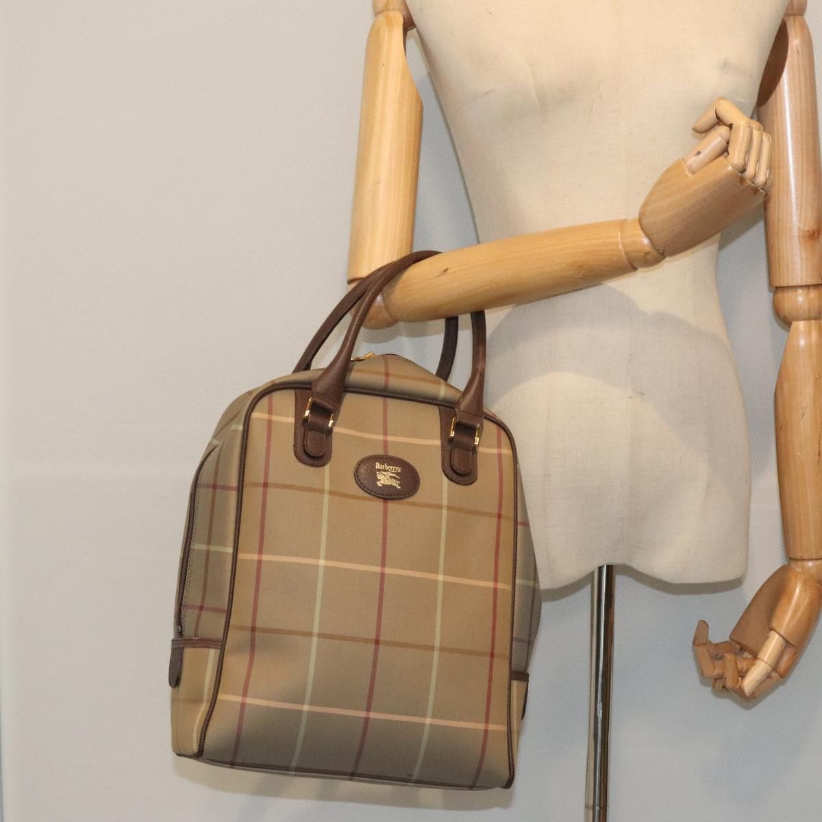 Burberry Beige Canvas Handbag (Pre-Owned) Size ONE SIZE - 11 Thumbnail