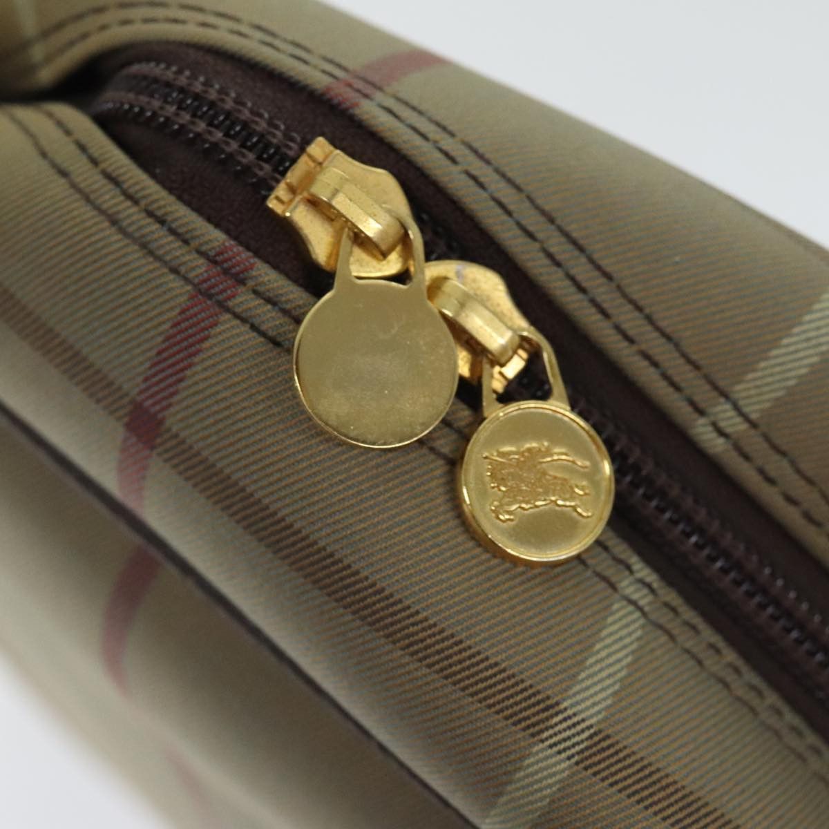 Burberry Beige Canvas Handbag (Pre-Owned) Size ONE SIZE - 6 Thumbnail