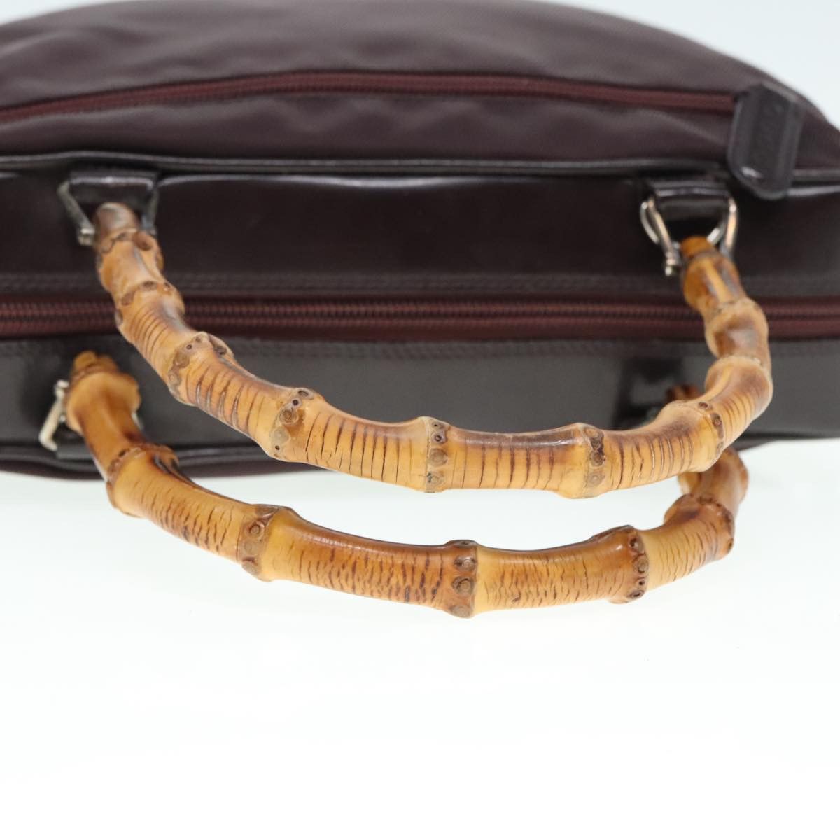 Gucci Bamboo Brown Synthetic Handbag (Pre-Owned) Size ONE SIZE - 5 Thumbnail