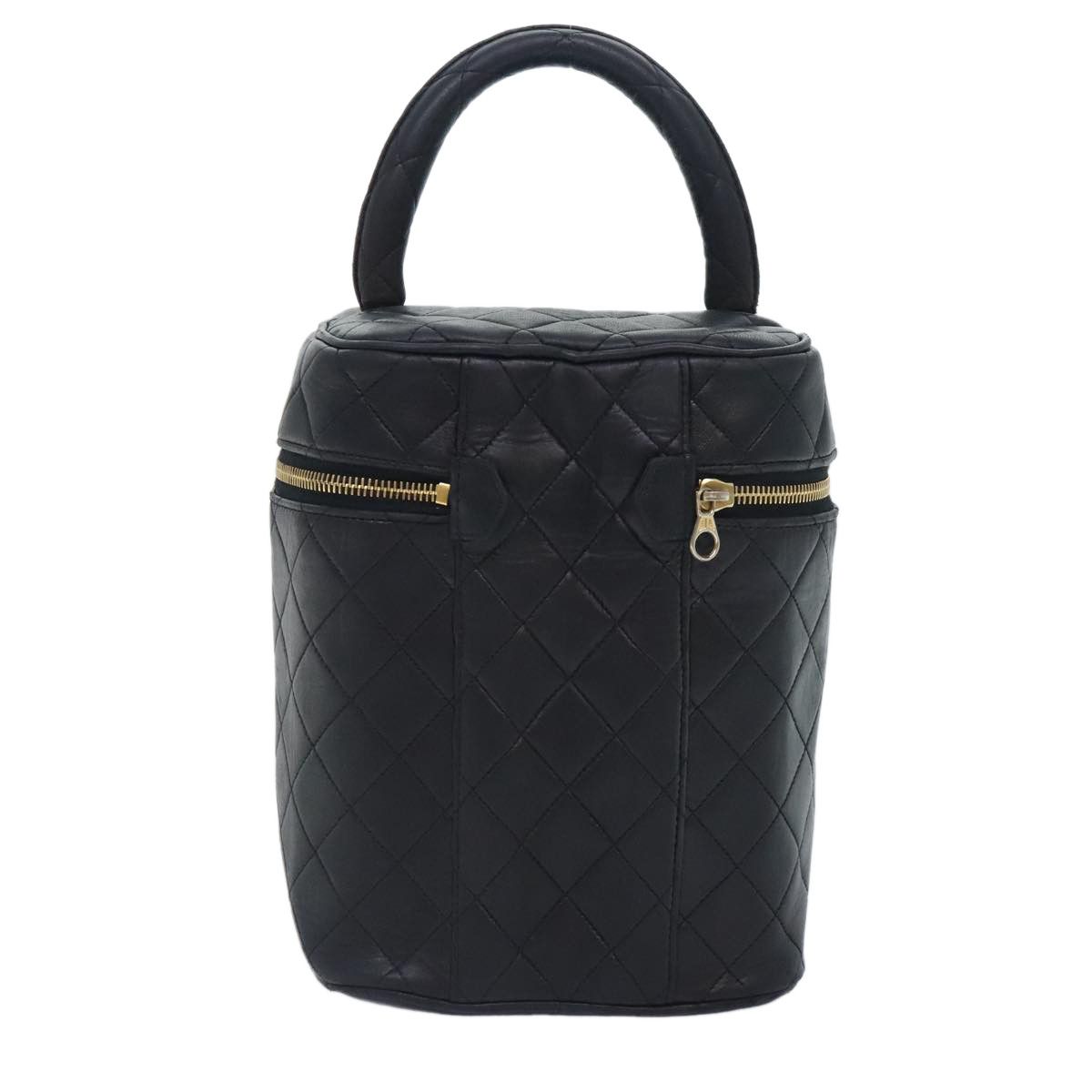 Chanel Vanity Black Leather Handbag (Pre-Owned) Size ONE SIZE - 2 Thumbnail