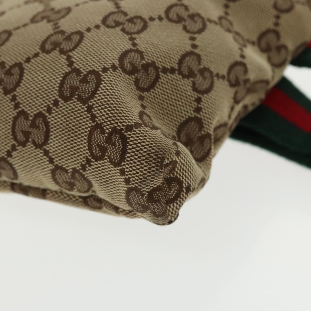 Gucci Sherry Beige Canvas Shoulder Bag (Pre-Owned) Size ONE SIZE - 8 Thumbnail