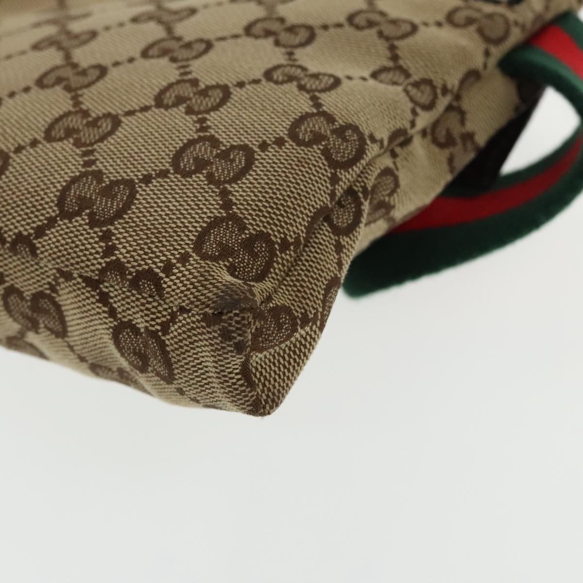 Gucci Sherry Beige Canvas Shoulder Bag (Pre-Owned) Size ONE SIZE - 10 Thumbnail
