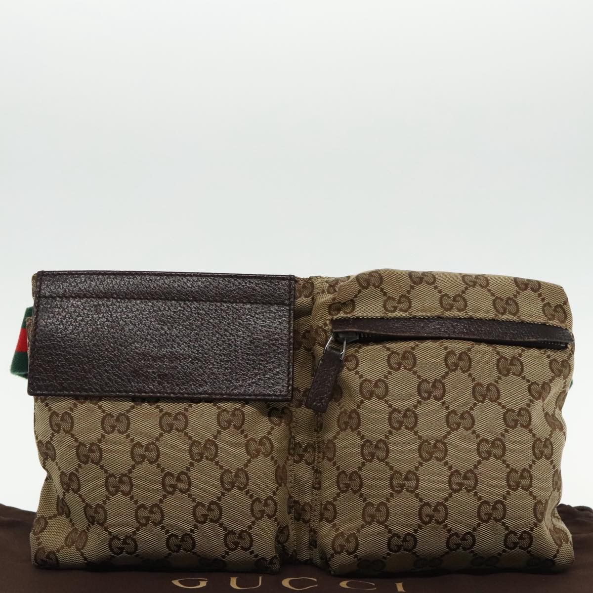 Gucci Sherry Beige Canvas Shoulder Bag (Pre-Owned) Size ONE SIZE - 15 Thumbnail