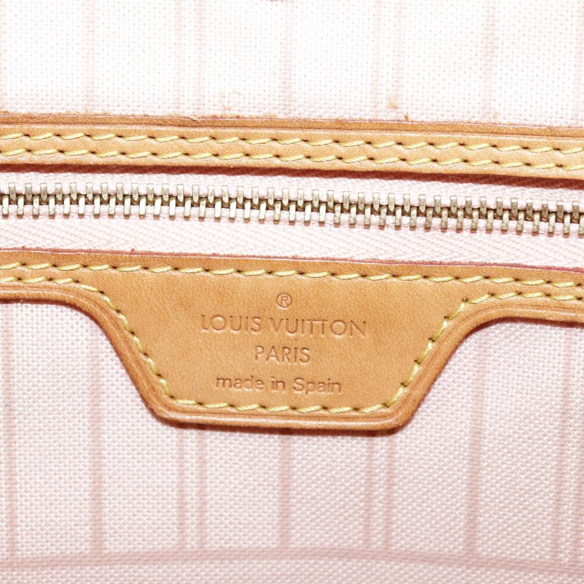 Louis Vuitton Neverfull Mm White Canvas Tote Bag (Pre-Owned) Size ONE SIZE - 13 Thumbnail