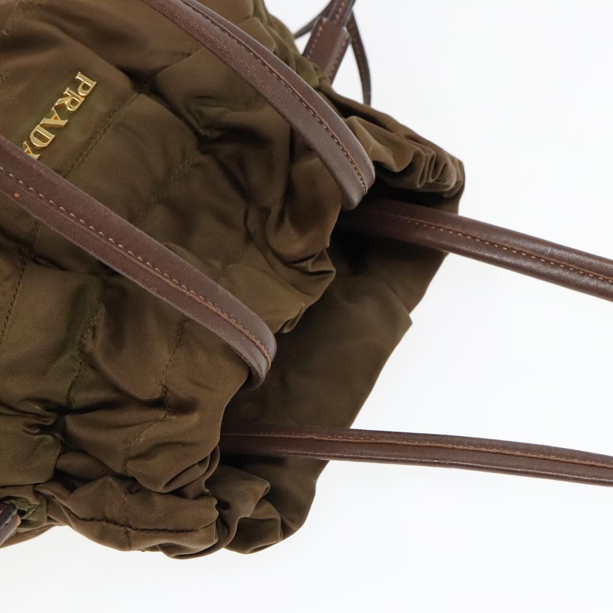 Prada Tessuto Khaki Synthetic Shoulder Bag (Pre-Owned) Size ONE SIZE - 15 Thumbnail