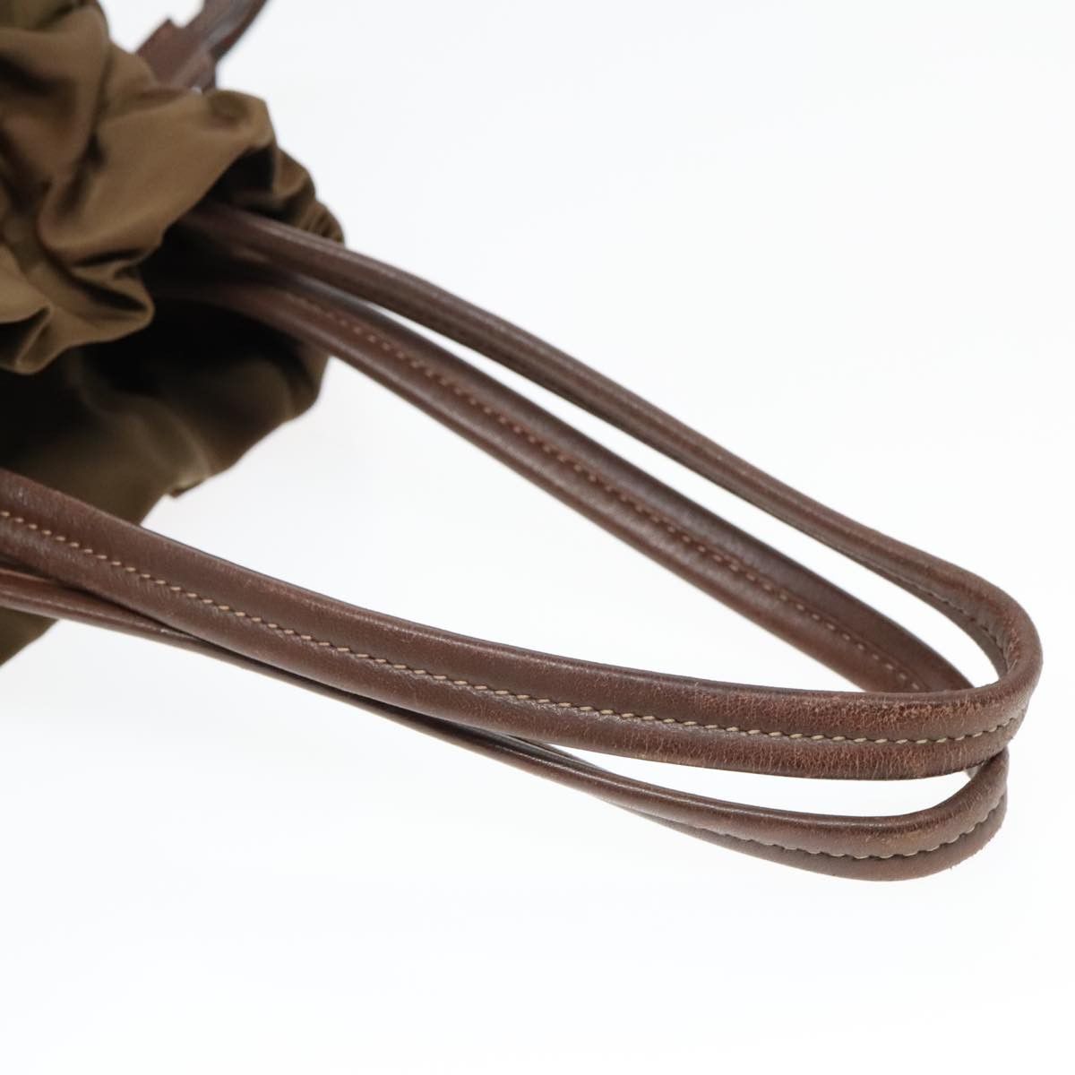 Prada Tessuto Khaki Synthetic Shoulder Bag (Pre-Owned) Size ONE SIZE - 5 Thumbnail