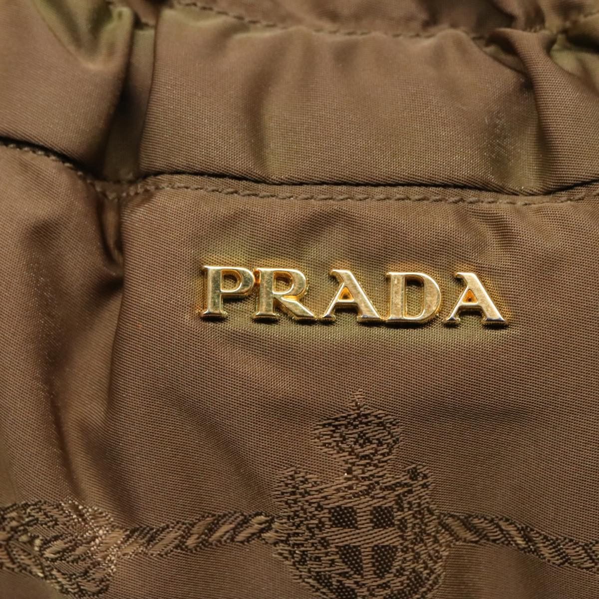 Prada Tessuto Khaki Synthetic Shoulder Bag (Pre-Owned) Size ONE SIZE - 13 Thumbnail